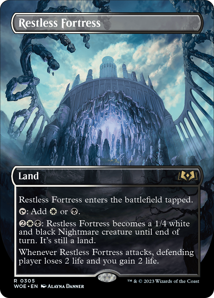 Restless Fortress (Borderless) (WOE-305) - Wilds of Eldraine (Borderless)