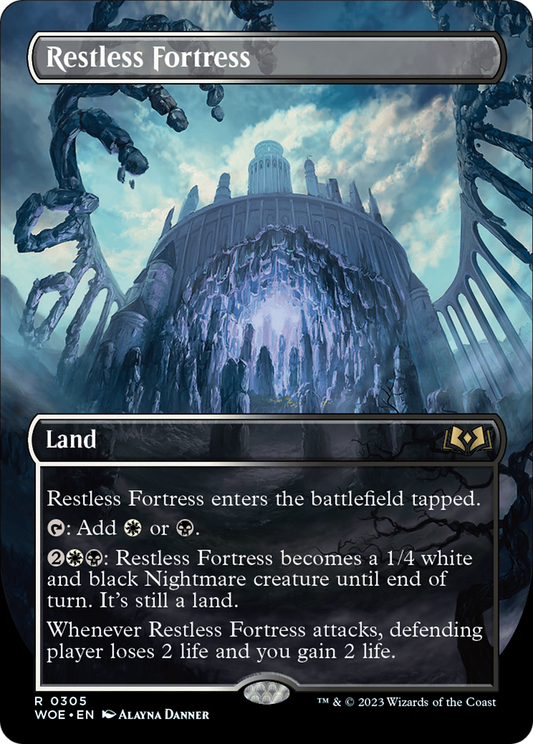 Restless Fortress (Borderless) (WOE-305) - Wilds of Eldraine (Borderless)