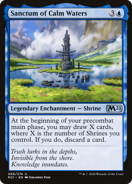 Sanctum of Calm Waters (M21-068) - Core Set 2021 Foil