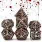Hollow Flying Dragon - Metal Blood Splatter Dice Set