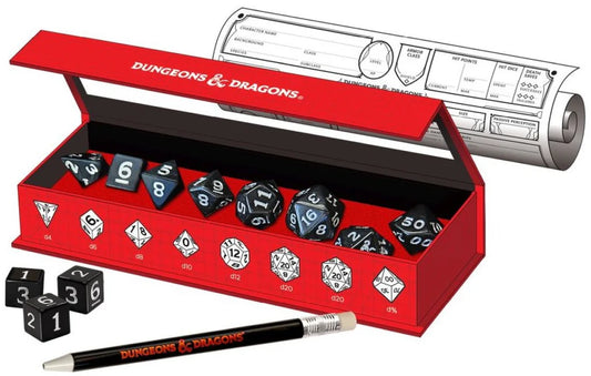 Sirius Dice D&D New Adventurer Dice Set Black Dice