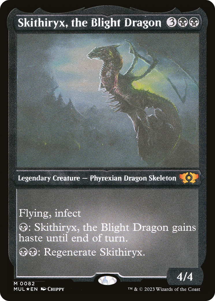 Skithiryx, the Blight Dragon (Foil Etched) (MUL-082) - Multiverse Legends Foil