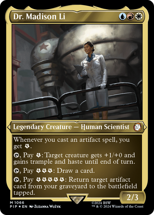 Dr. Madison Li (Display Commander) - Thick Stock (PIP-1066) - Fallout Etched Foil