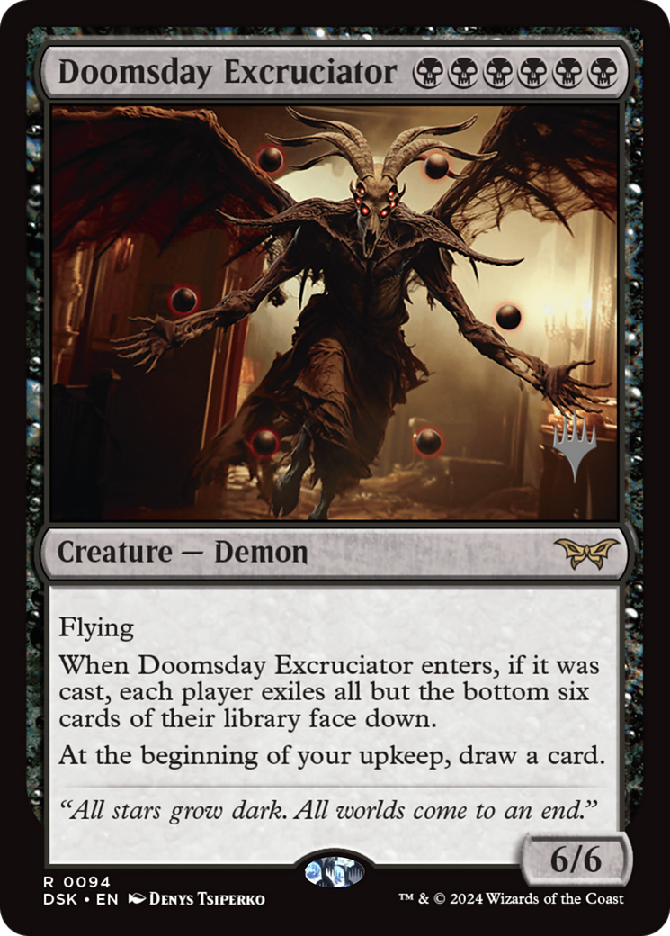 Doomsday Excruciator (PPDSK-94P) - Duskmourn: House of Horror Promos Foil