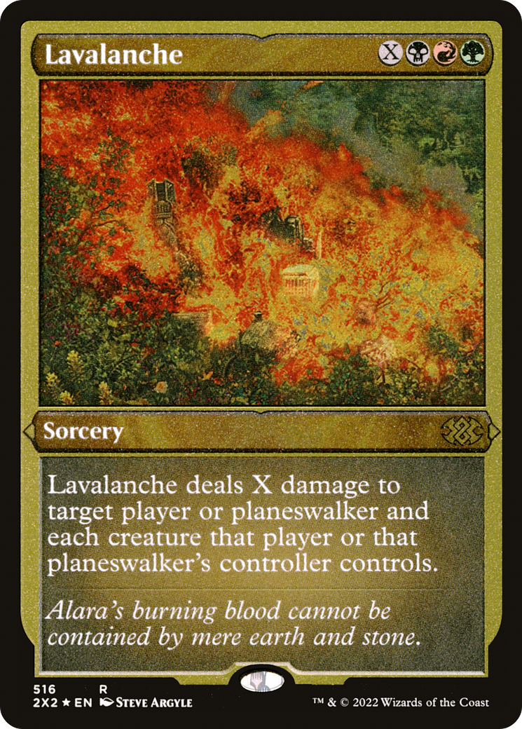 Lavalanche (2X2-516) - Double Masters 2022 Foil