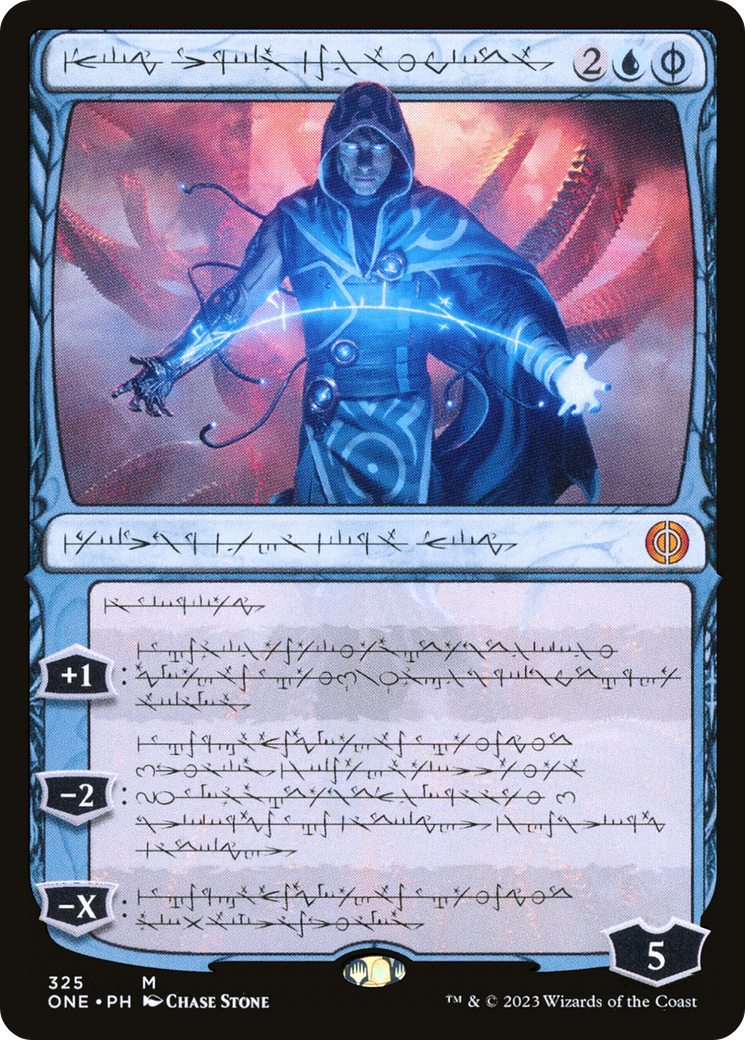 Jace, the Perfected Mind (Phyrexian) (ONE-325) - Phyrexia: All Will Be One: (Showcase) Foil