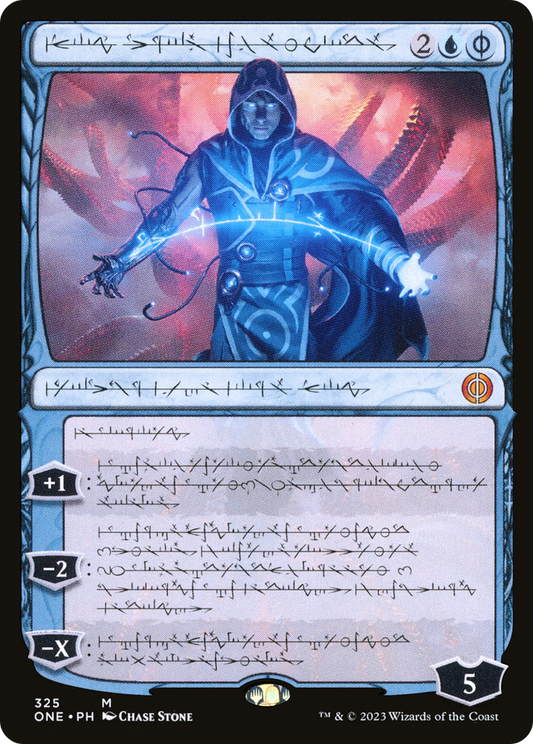 Jace, the Perfected Mind (Phyrexian) (ONE-325) - Phyrexia: All Will Be One: (Showcase) Foil