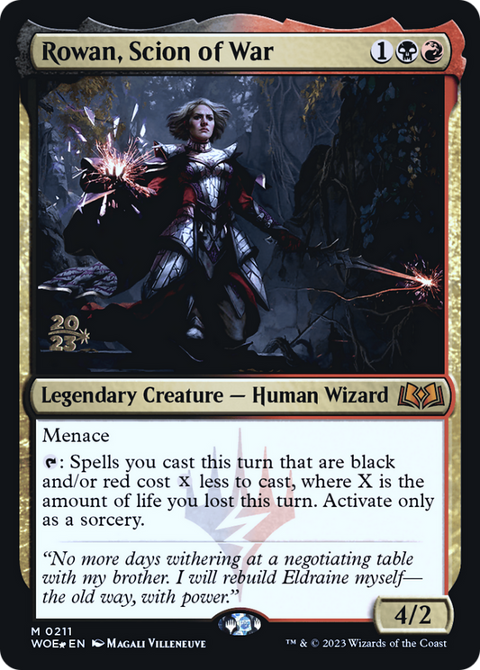 Rowan, Scion of War (PRE-211S) - Wilds of Eldraine Promos Foil