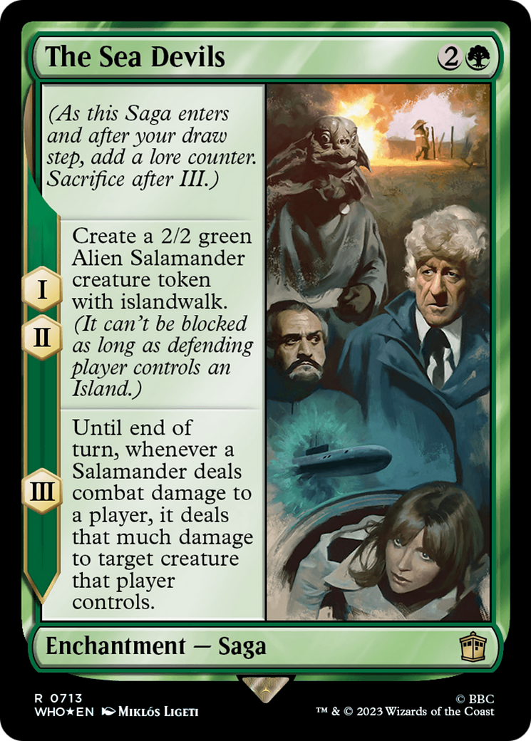 The Sea Devils (Surge Foil) (WHO-713) - Doctor Who Foil