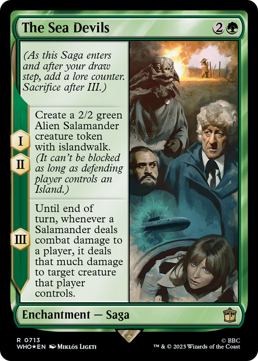 The Sea Devils (Surge Foil) (WHO-713) - Doctor Who Foil
