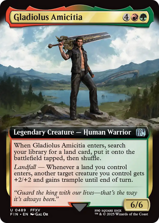 Gladiolus Amicitia (FIN-489) - FINAL FANTASY: (Extended Art) Foil