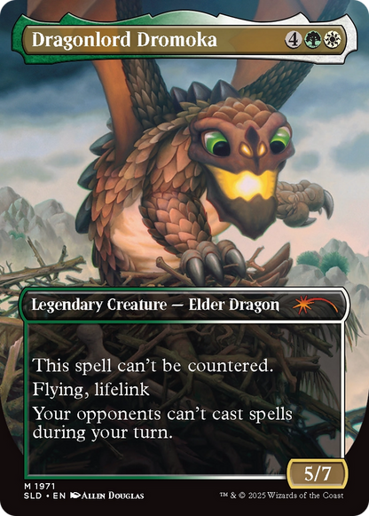 Dragonlord Dromoka // Dragonlord Dromoka (SLD-1971) - Secret Lair Drop (Borderless) Foil