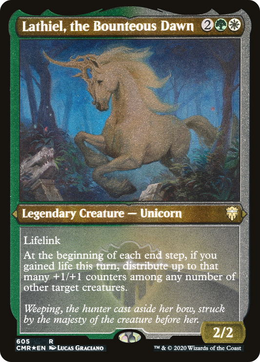 Lathiel, the Bounteous Dawn (Foil Etched) (CMR-605) - Commander Legends Foil