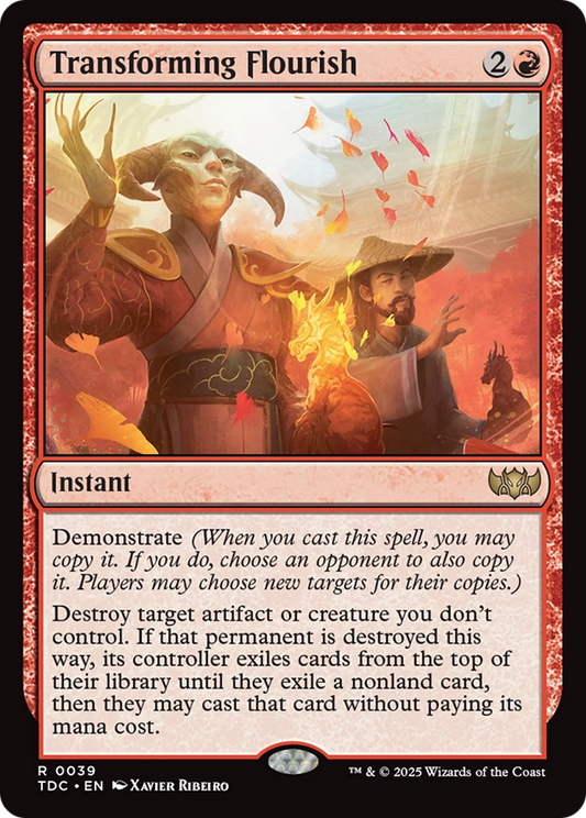 Transforming Flourish (TDC-039) - Commander: Tarkir: Dragonstorm