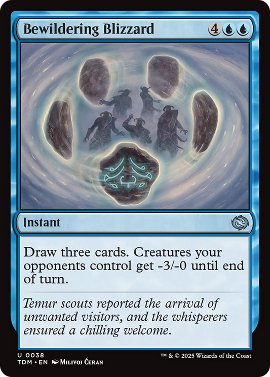 Bewildering Blizzard (TDM-038) - Tarkir: Dragonstorm Foil