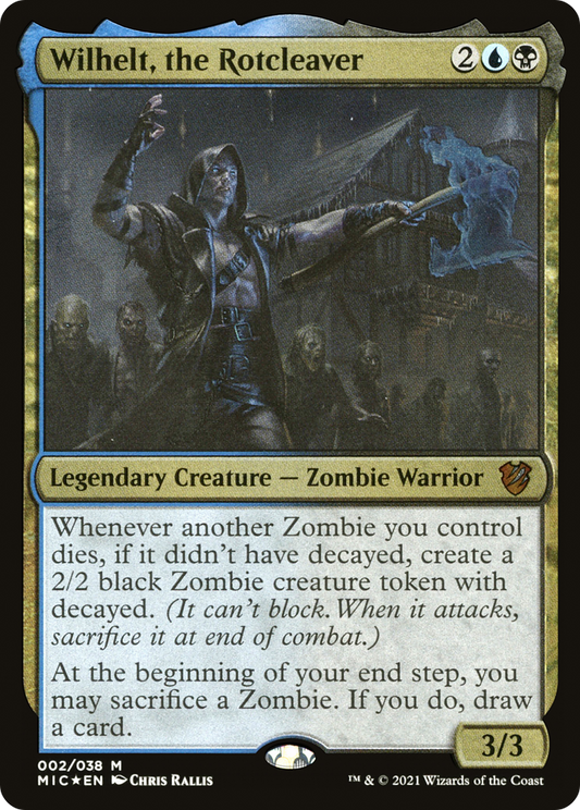 Wilhelt, the Rotcleaver (Display Commander) - Thick Stock (MIC-002) - Midnight Hunt Commander Display Commanders Foil
