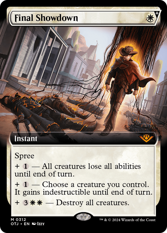 Final Showdown (Extended Art) (OTJ-312) - Outlaws of Thunder Junction: (Extended Art, spree)