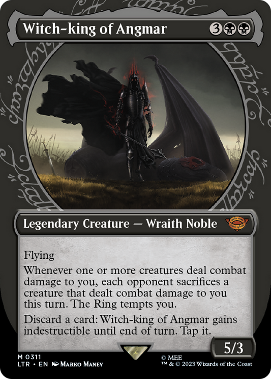 Witch-king of Angmar (Showcase) (LTR-311) - The Lord of the Rings: Tales of Middle-earth: (Showcase) (Borderless) Foil