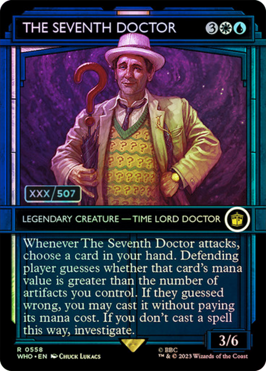 The Seventh Doctor (Serial Numbered) (WHO-558) - Doctor Who: (Showcase) (Borderless) Foil