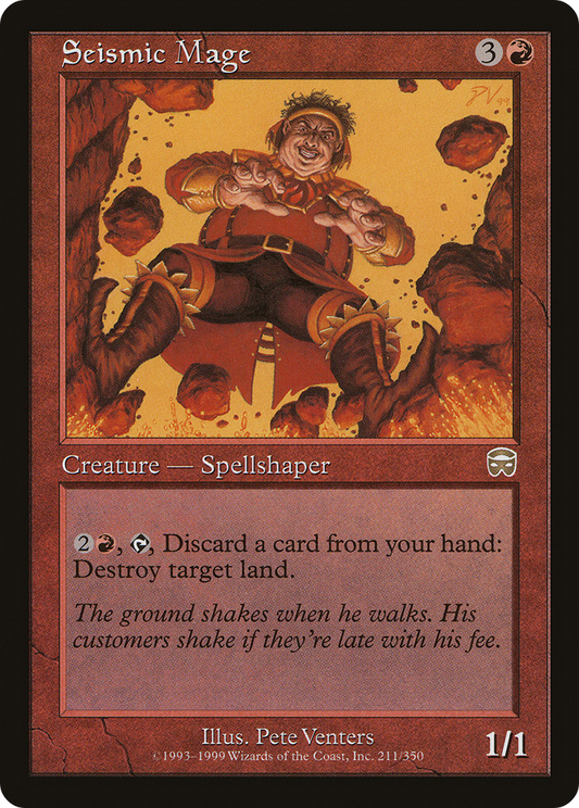 Seismic Mage (MMQ-211) - Mercadian Masques Foil