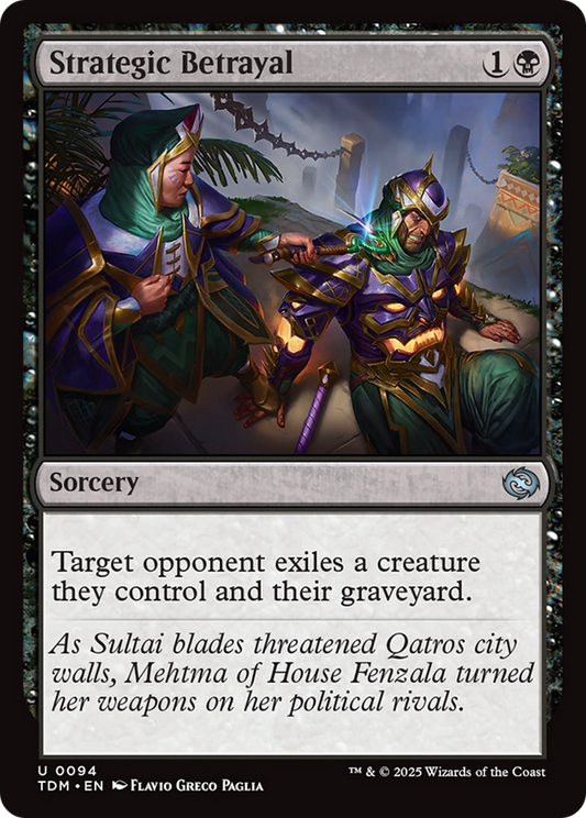 Strategic Betrayal (TDM-094) - Tarkir: Dragonstorm Foil