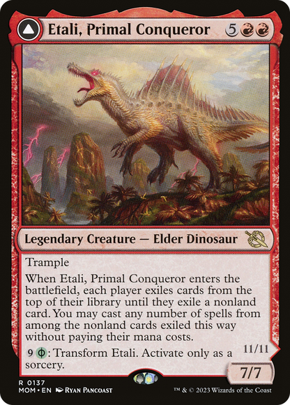 Etali, Primal Conqueror (MOM-137) - March of the Machine Foil