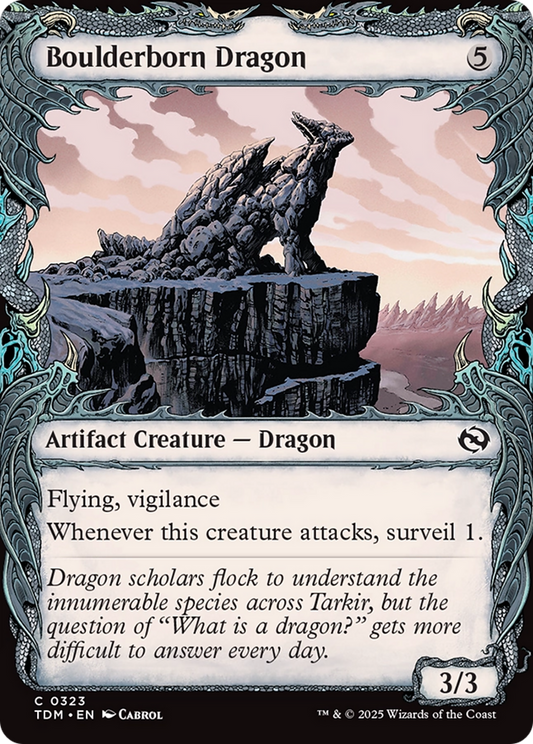 Boulderborn Dragon (TDM-323) - Tarkir: Dragonstorm: (Showcase)