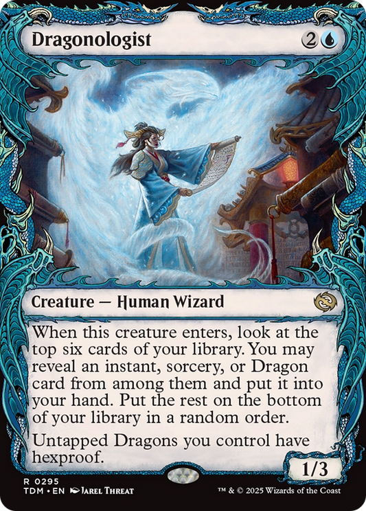 Dragonologist (TDM-295) - Tarkir: Dragonstorm: (Showcase) Foil