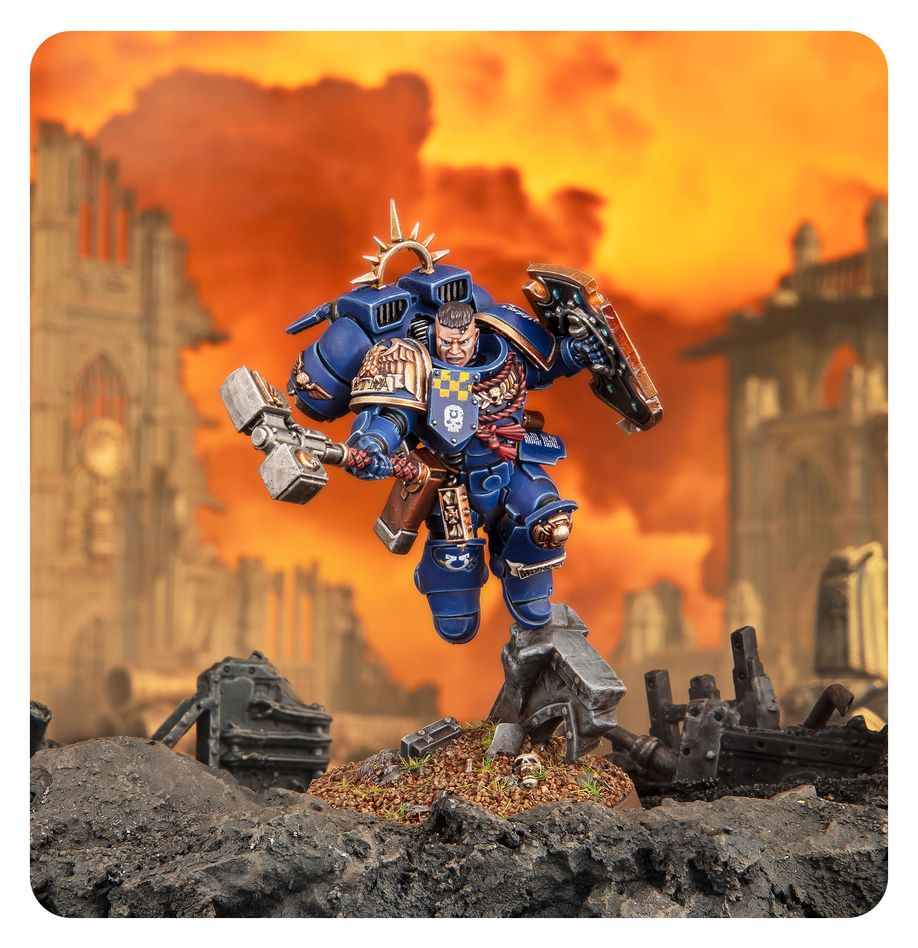 Warhammer 40K Captain with Jump Pack and Relic Shield 48-102