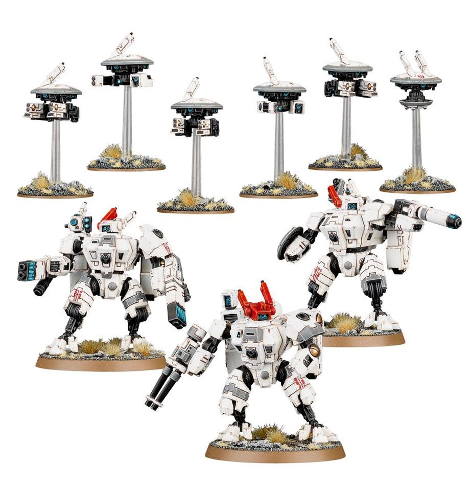 Warhammer 40k – Tau Empire XV8 Battlesuits 56-07