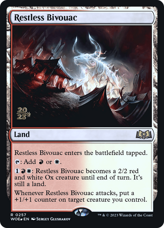Restless Bivouac (PRE-257S) - Wilds of Eldraine Promos Foil