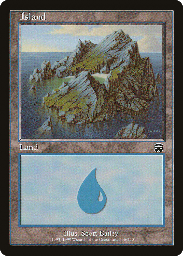 Island (336) (MMQ-336) - Mercadian Masques Foil