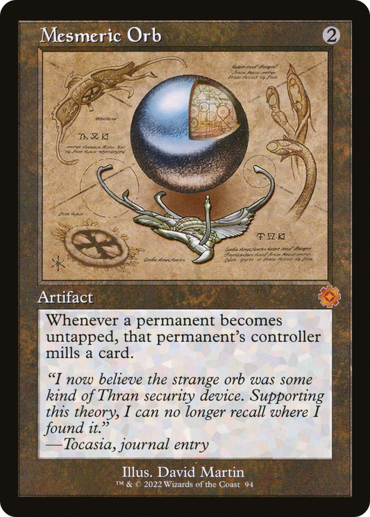Mesmeric Orb (Schematic) (BRR-094) - The Brothers' War Retro Artifacts Foil