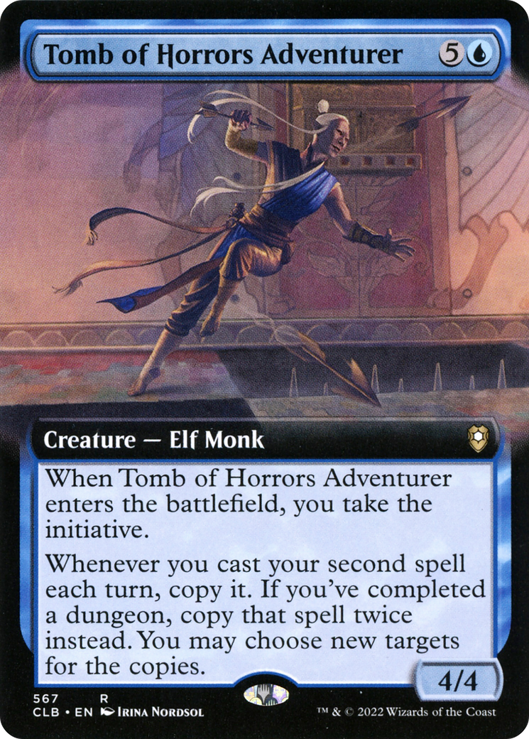 Tomb of Horrors Adventurer (Extended Art) (CLB-567) - Commander Legends: Battle for Baldur's Gate: (Extended Art)