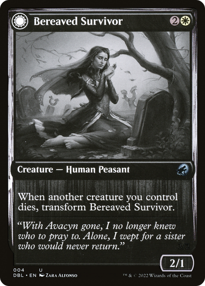 Bereaved Survivor (DBL-004) - Innistrad: Double Feature: (Double Faced Transform) Foil