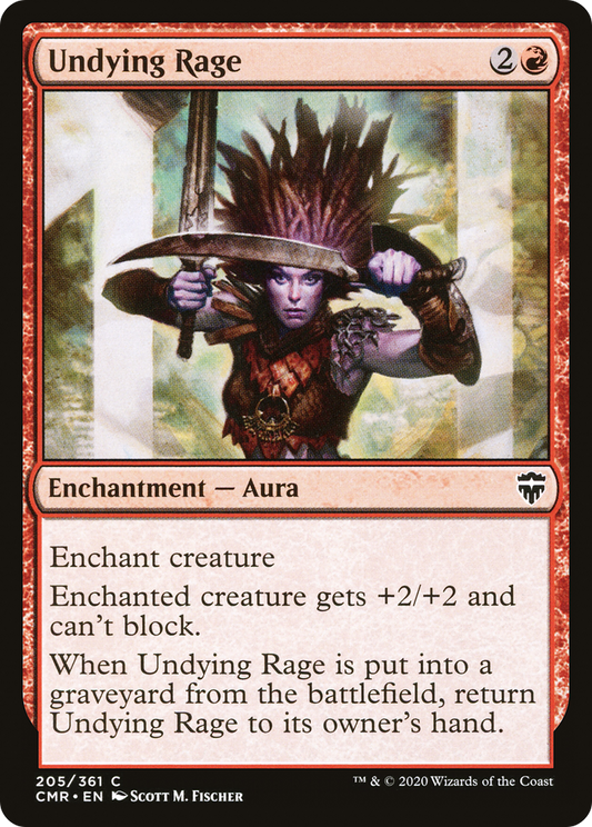 Undying Rage (CMR-205) - Commander Legends Foil