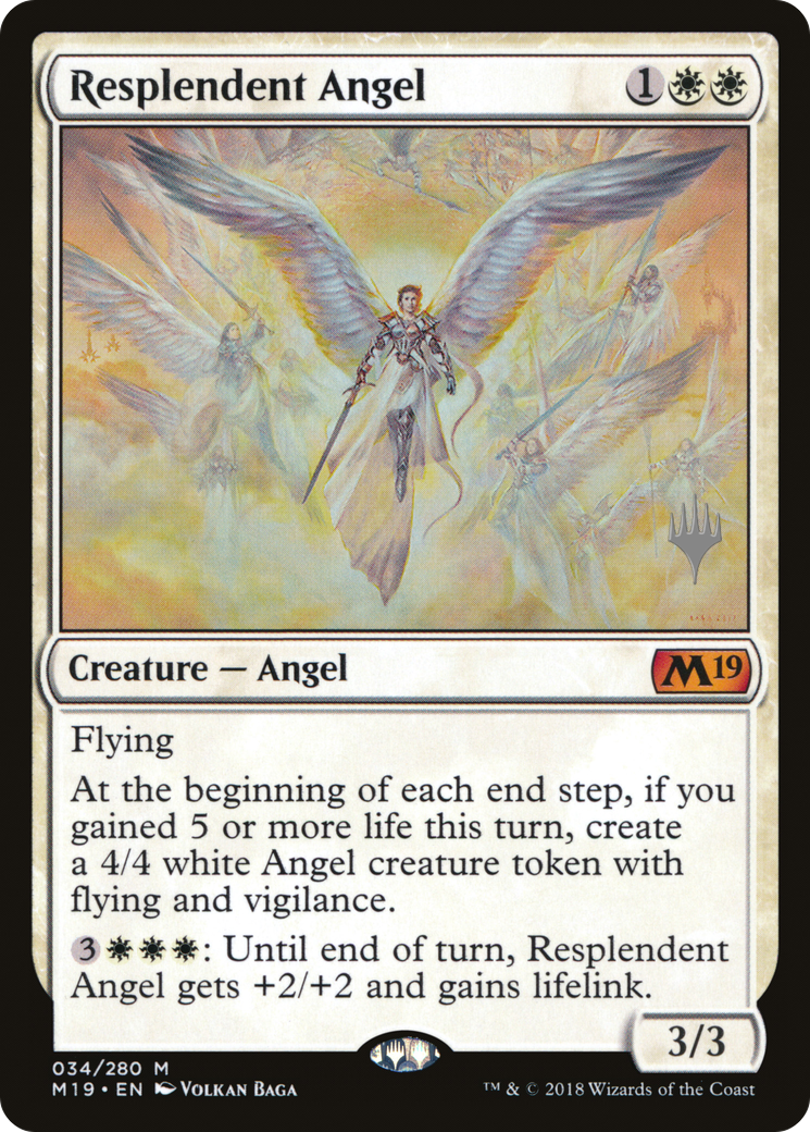 Resplendent Angel (PPM20-34P) - Core Set 2019 Promos Foil