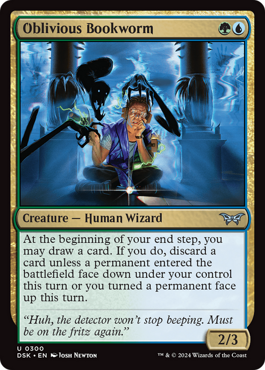 Oblivious Bookworm (DSK-300) - Duskmourn: House of Horror Foil