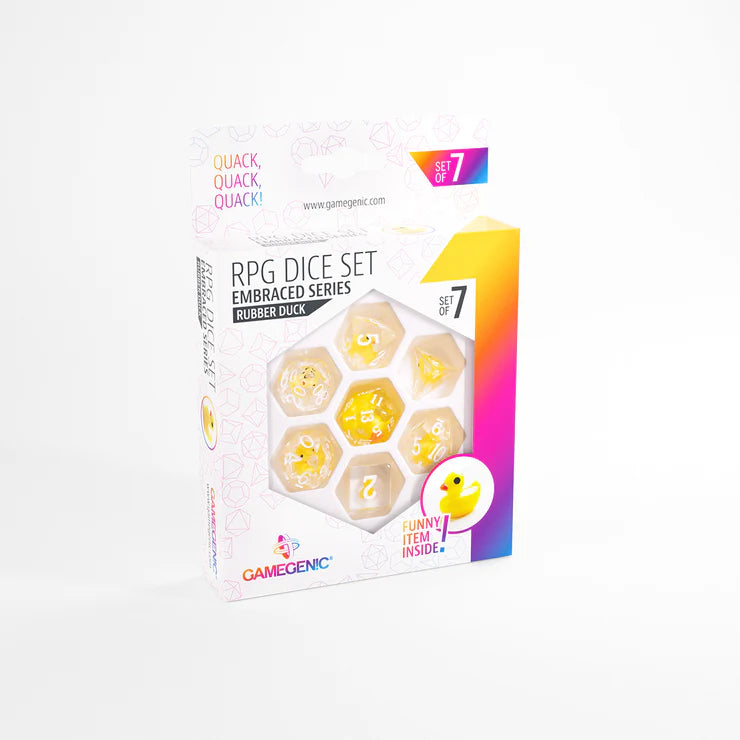 Gamegenic Embraced Series - Rubber Duck - RPG Dice Set (7pcs)