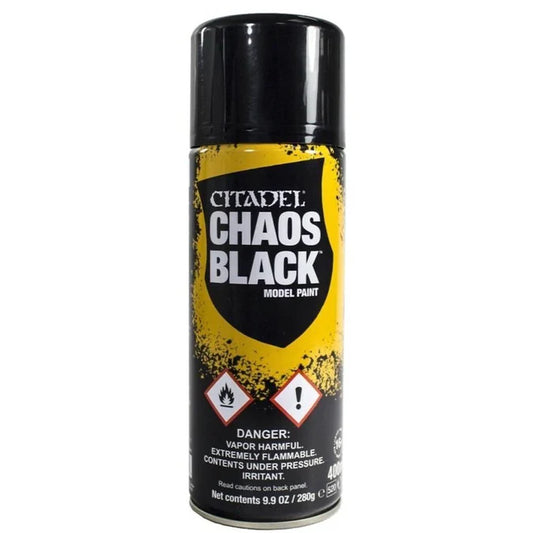 Warhammer 40k – Chaos Black Spray Paint 62-02