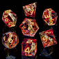 Lord of the Rings - One ring Red Gold Dice Set
