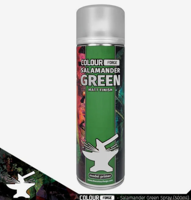 Colour Forge - Aerosol Spray Primer - Salamander Green 500ml