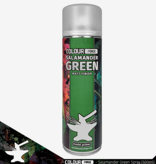 Colour Forge - Aerosol Spray Primer - Salamander Green 500ml