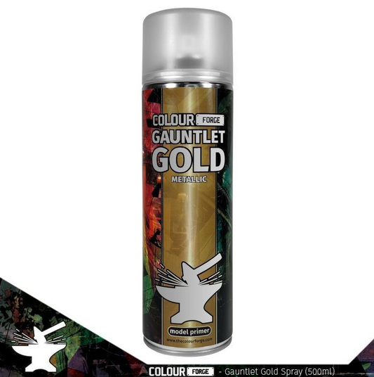Colour Forge - Aerosol Spray Primer - Gauntlet Gold 500ml - Metallic