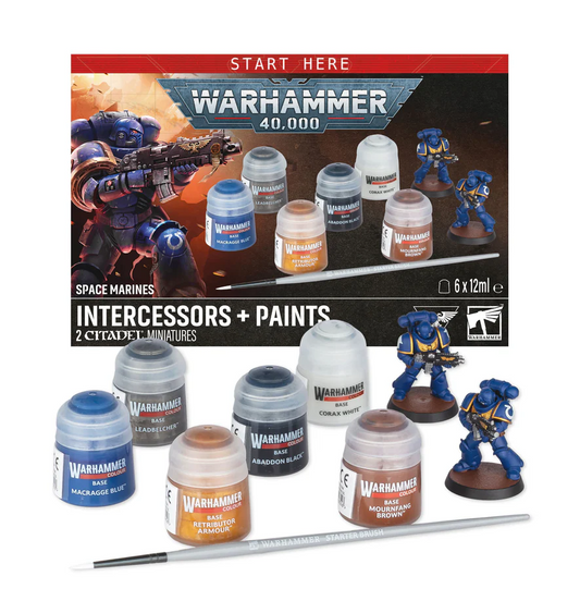 Warhammer 40k 11th Edition: Space Marines Intercessors + Paints (60-11)