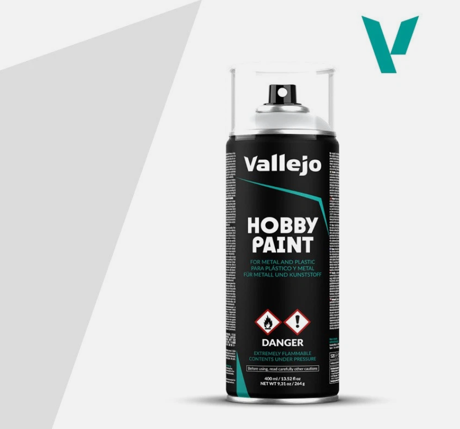 Vallejo Aerosol Spray Primer - Grey 400ml