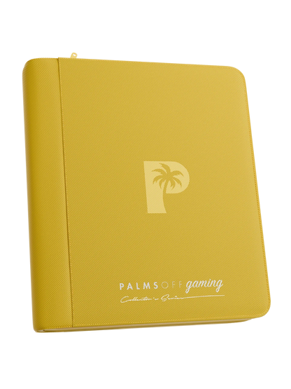 Palms Off Gaming Collector's Series 4 Pocket Top Loader Zip Binder - BLACK
