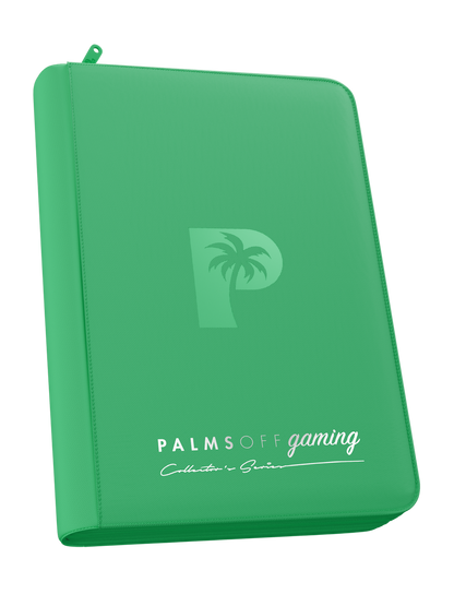 Palms Off Gaming Collector's Series 4 Pocket Zip Trading Card Binder - BLACK
