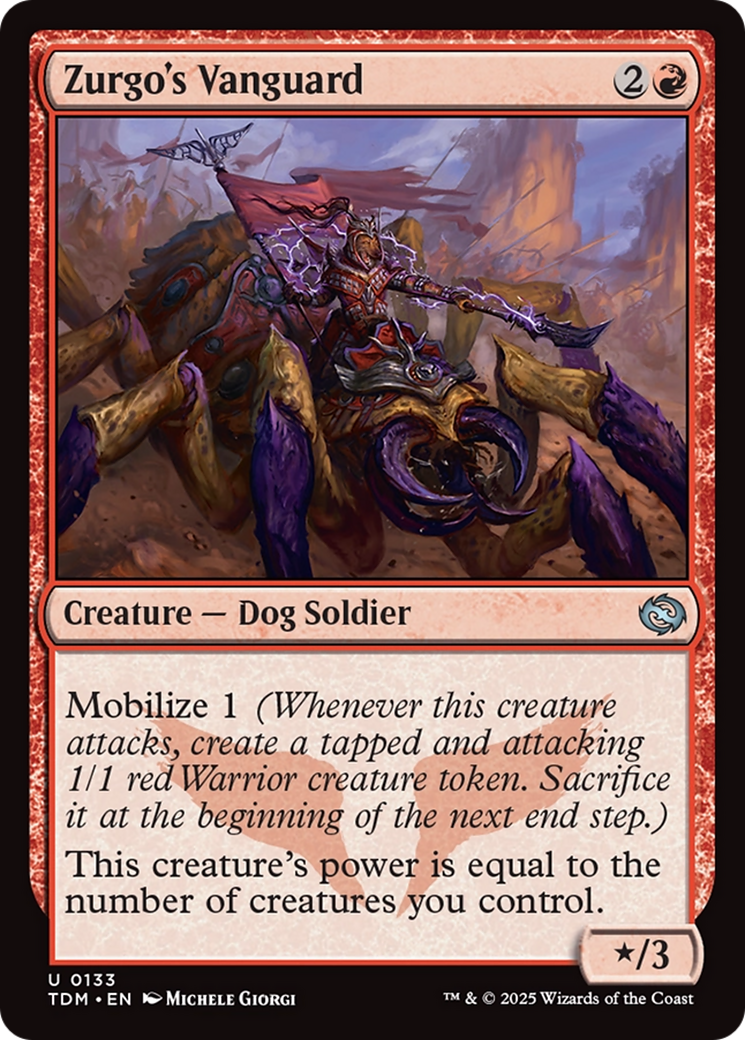 Zurgo's Vanguard (TDM-133) - Tarkir: Dragonstorm