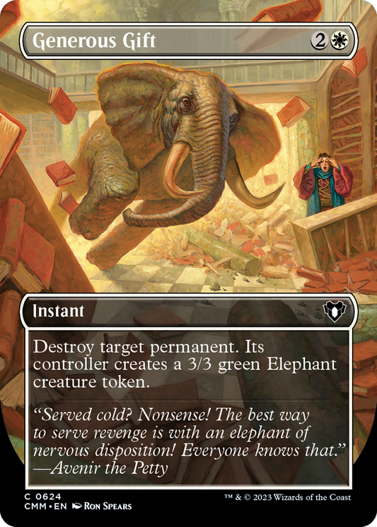 Generous Gift (Borderless) (CMM-624) - Commander Masters (Borderless) Foil